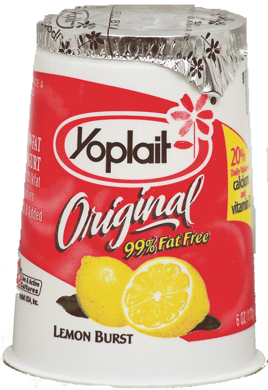 Yoplait Yogurt original lemon burst 99% fat free Full-Size Picture